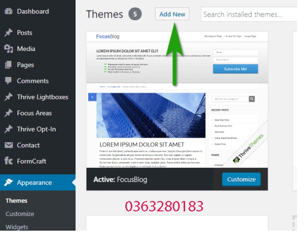 Cài wordpress cho website