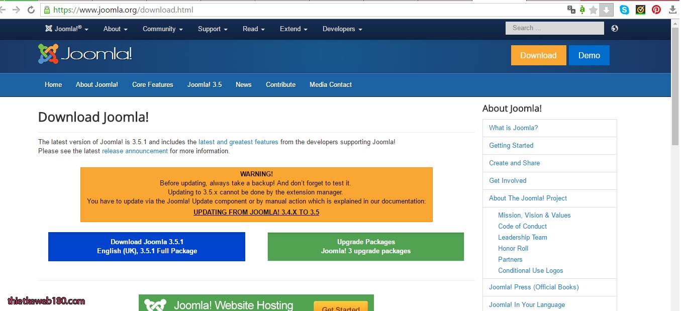 Cách thiết kế 1 trang web bằng joomla