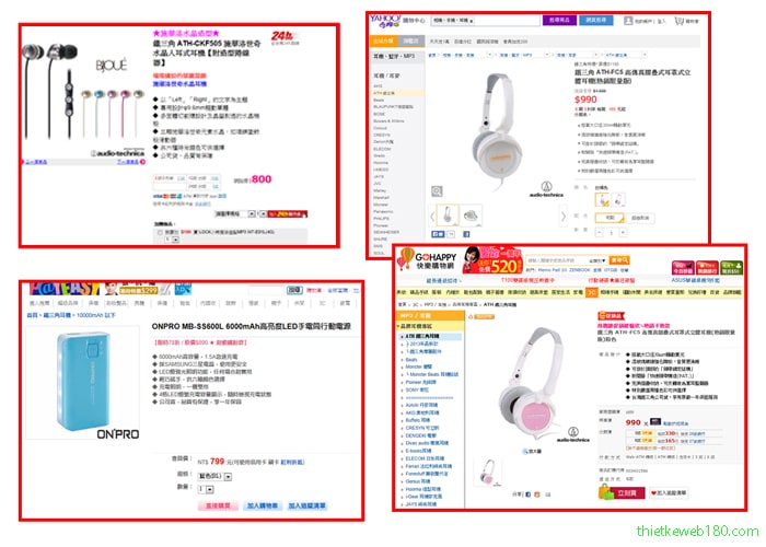 Một số trang web bán hàng ở Đài Loan nổi bật