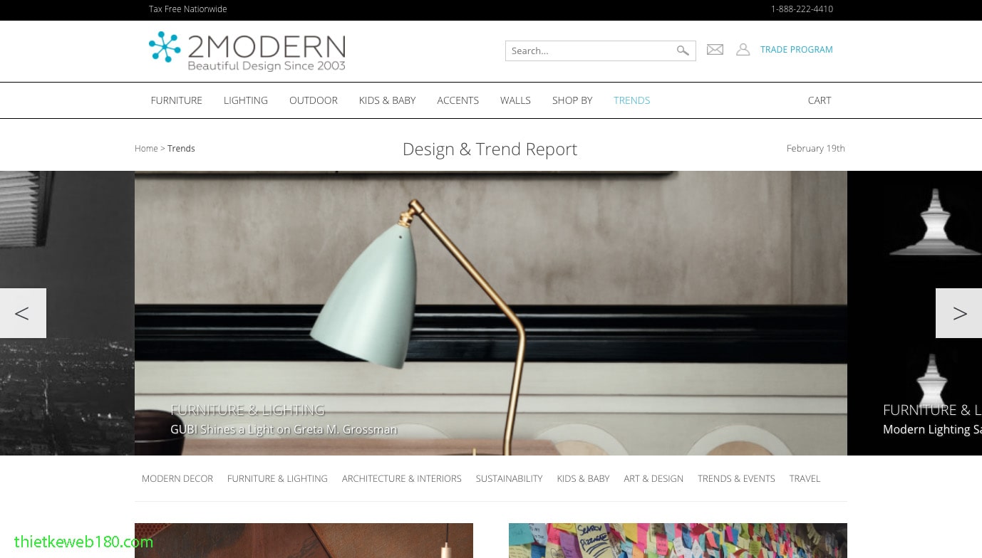 Những Web thiết kế nội thất nước ngoài-Blog.2modern.com