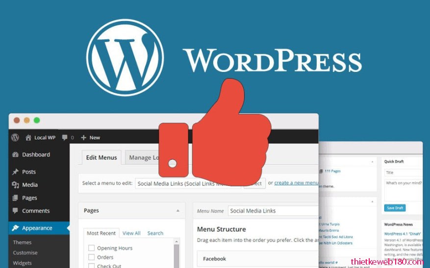 Thiết kế web bằng wordpress miễn phí