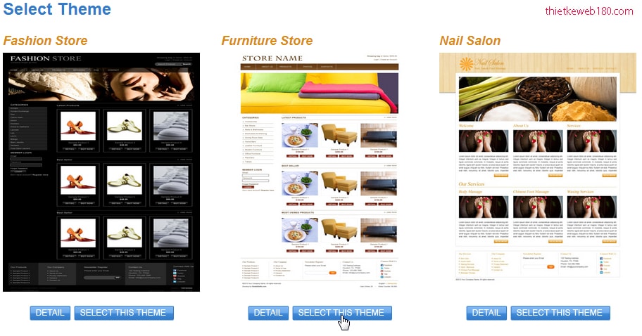Thiết kế web demo