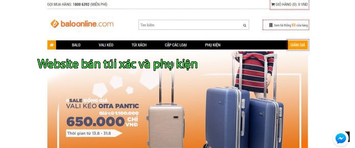 Website bán túi xác và phụ kiện