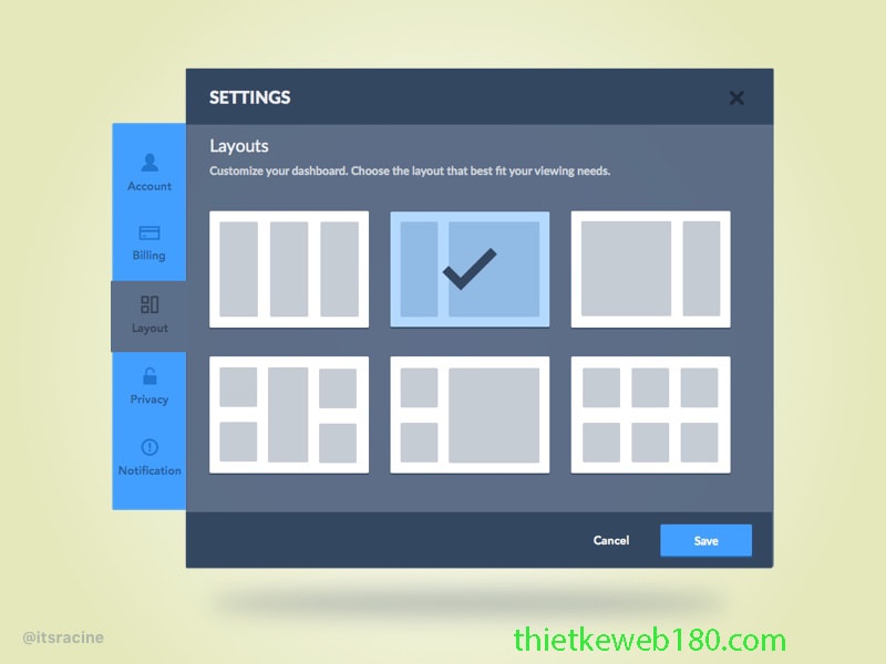 thiết kế layout web là gì