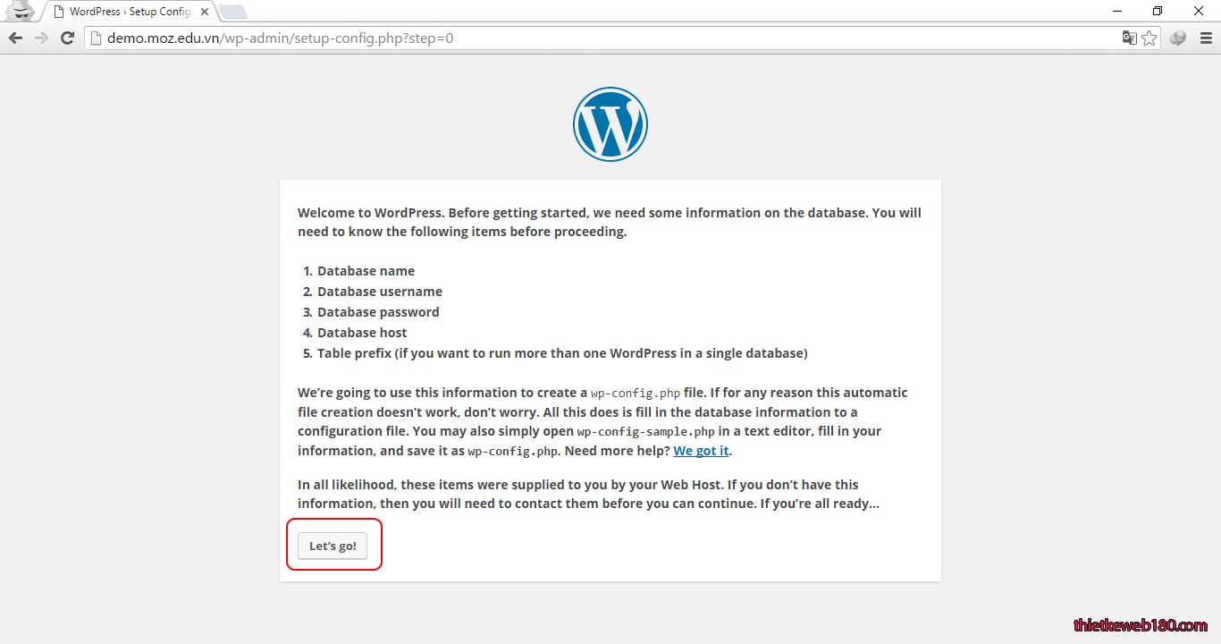 Cài đặt wordpress trên hosting