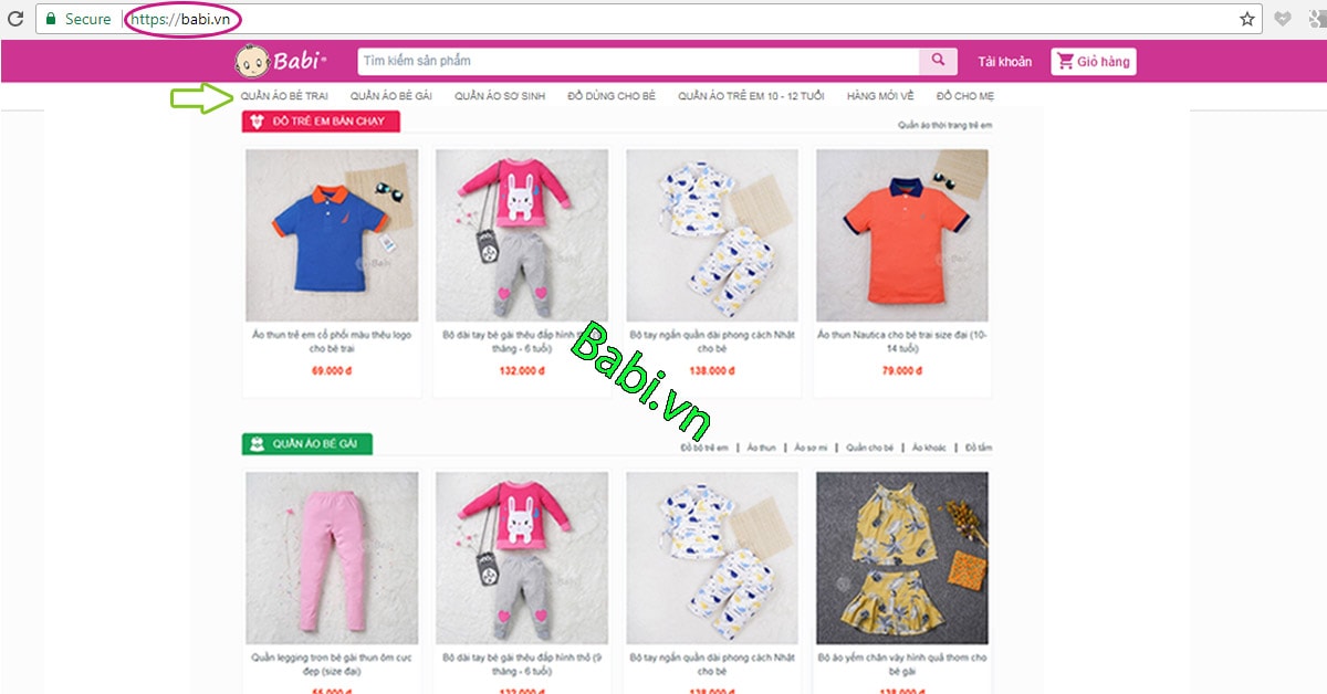 Các trang web bán hàng trẻ emBabivn Các trang web bán hàng trẻ emBabivn