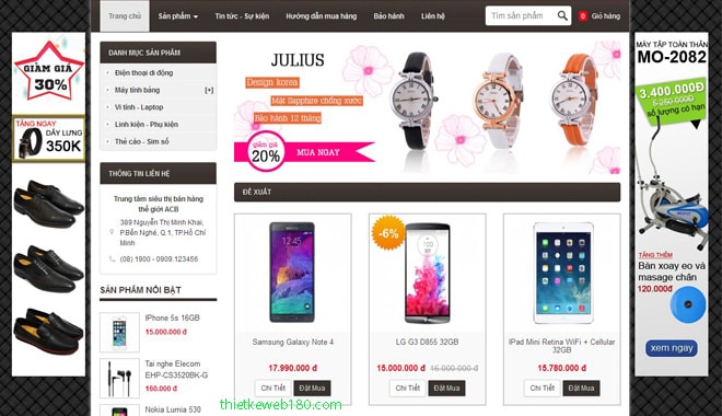 Thiết kế trang web bán hàng bằng html Thiết kế trang web bán hàng bằng html