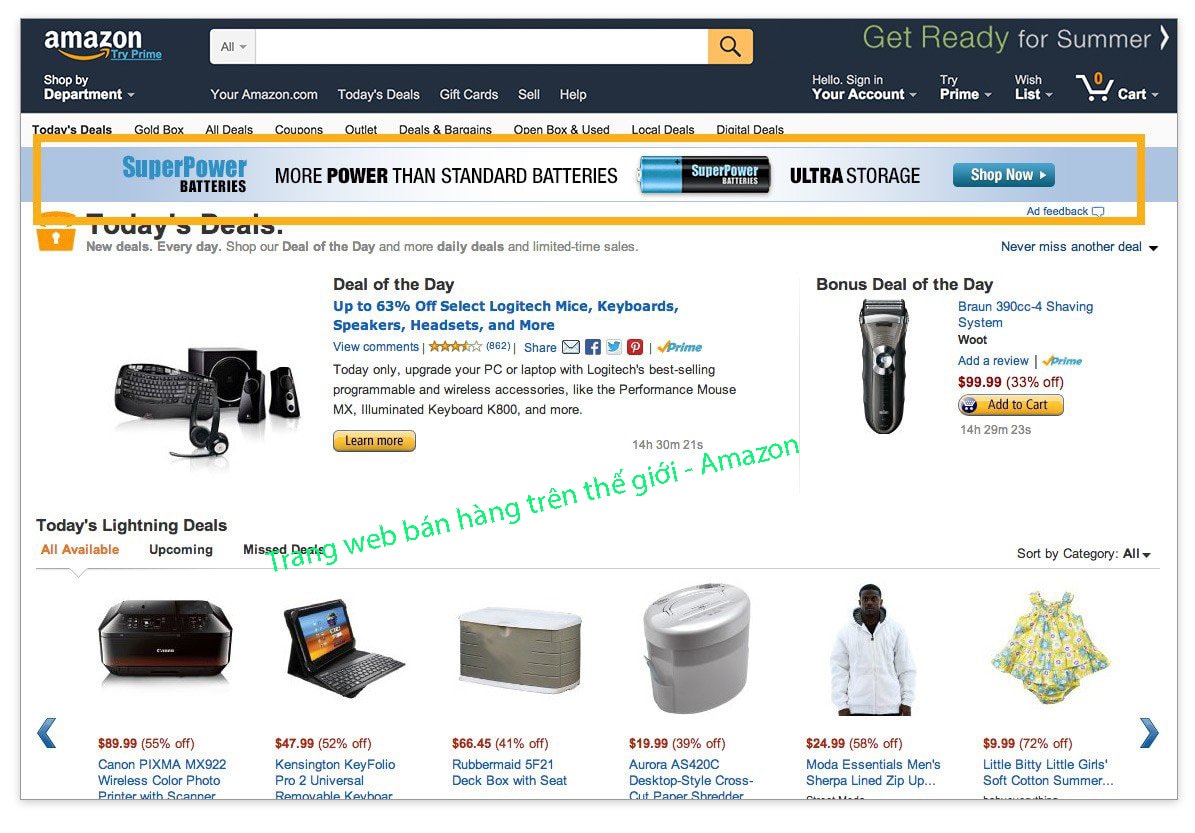 trang web bán hàng trên thế giới - Amazon trang web bán hàng trên thế giới - Amazon