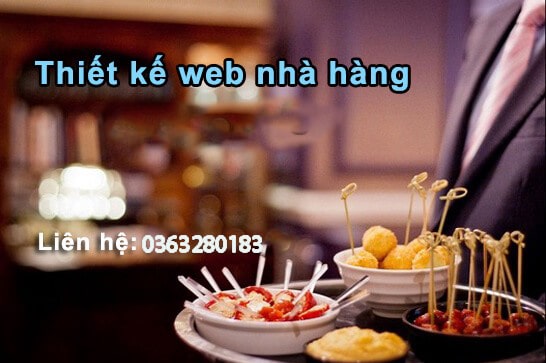 Báo giá thiết kế website nhà hàng