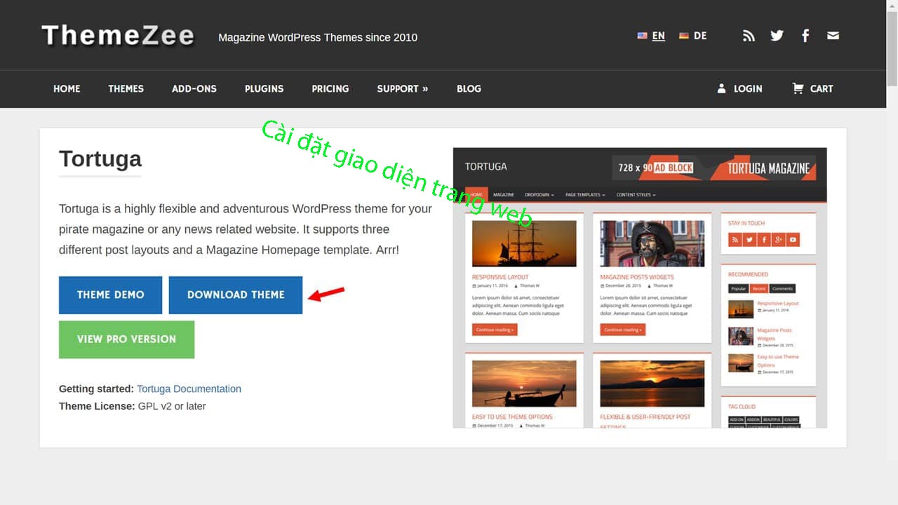 Hướng dẫn làm trang web bán hàng bằng PHP - Cài đặt giao diện web