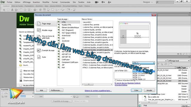 Làm web bằng dreamweaver cs6 qua các bước sau