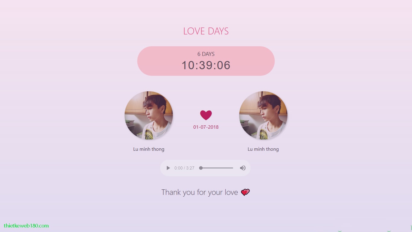 Tìm hiểu trang web đếm ngày yêu Tìm hiểu trang web đếm ngày yêu