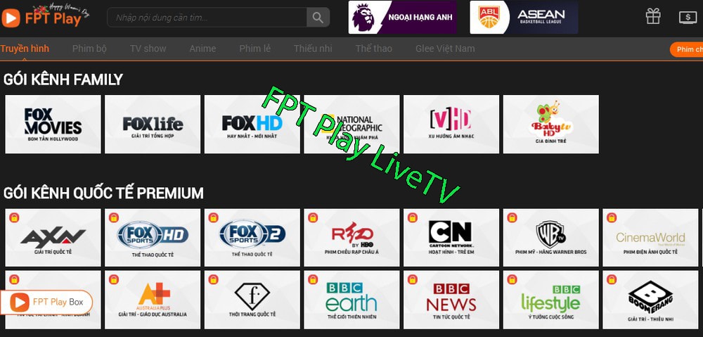 Làm web xem tivi online-FPT Play LiveTV Làm web xem tivi online-FPT Play LiveTV