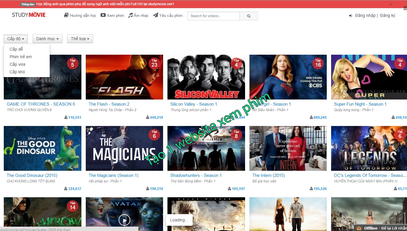 Lợi ích khi bạn tạo 1 website xem phim cho mình Lợi ích khi bạn tạo 1 website xem phim cho mình