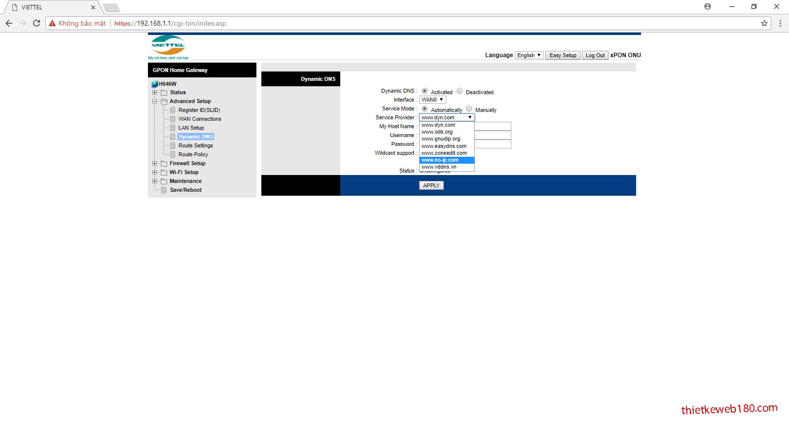 làm web server tại nhà