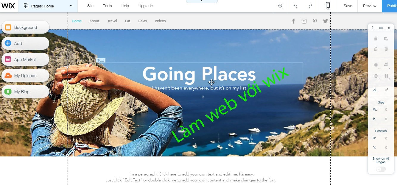 Ưu điểm khi làm web với wix