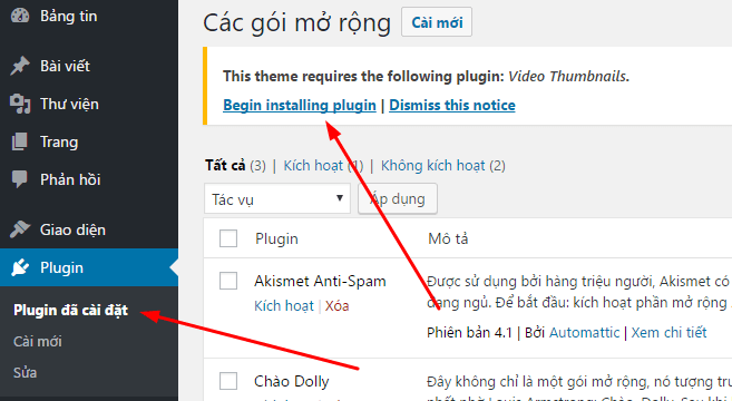 Tạo web xem phim wordpress