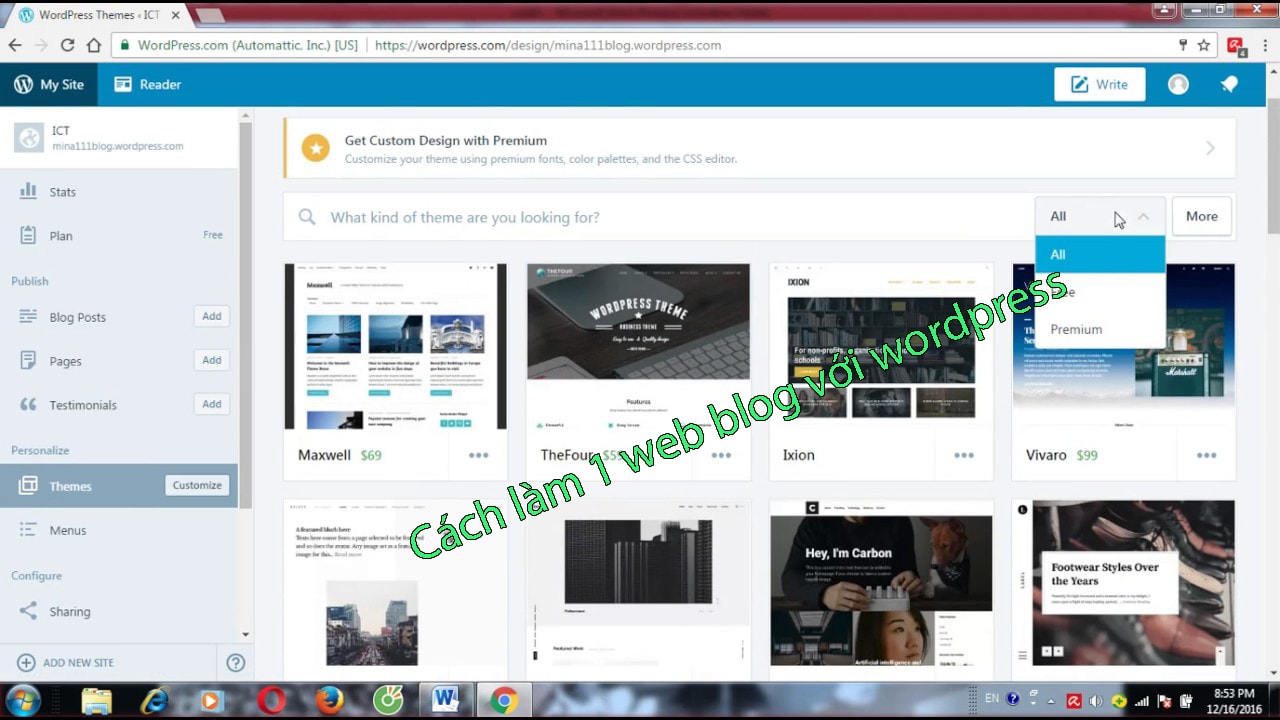 Cách làm 1 web blog với wordpress