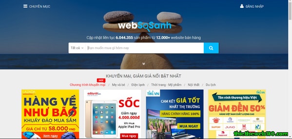 Website so sánh giá