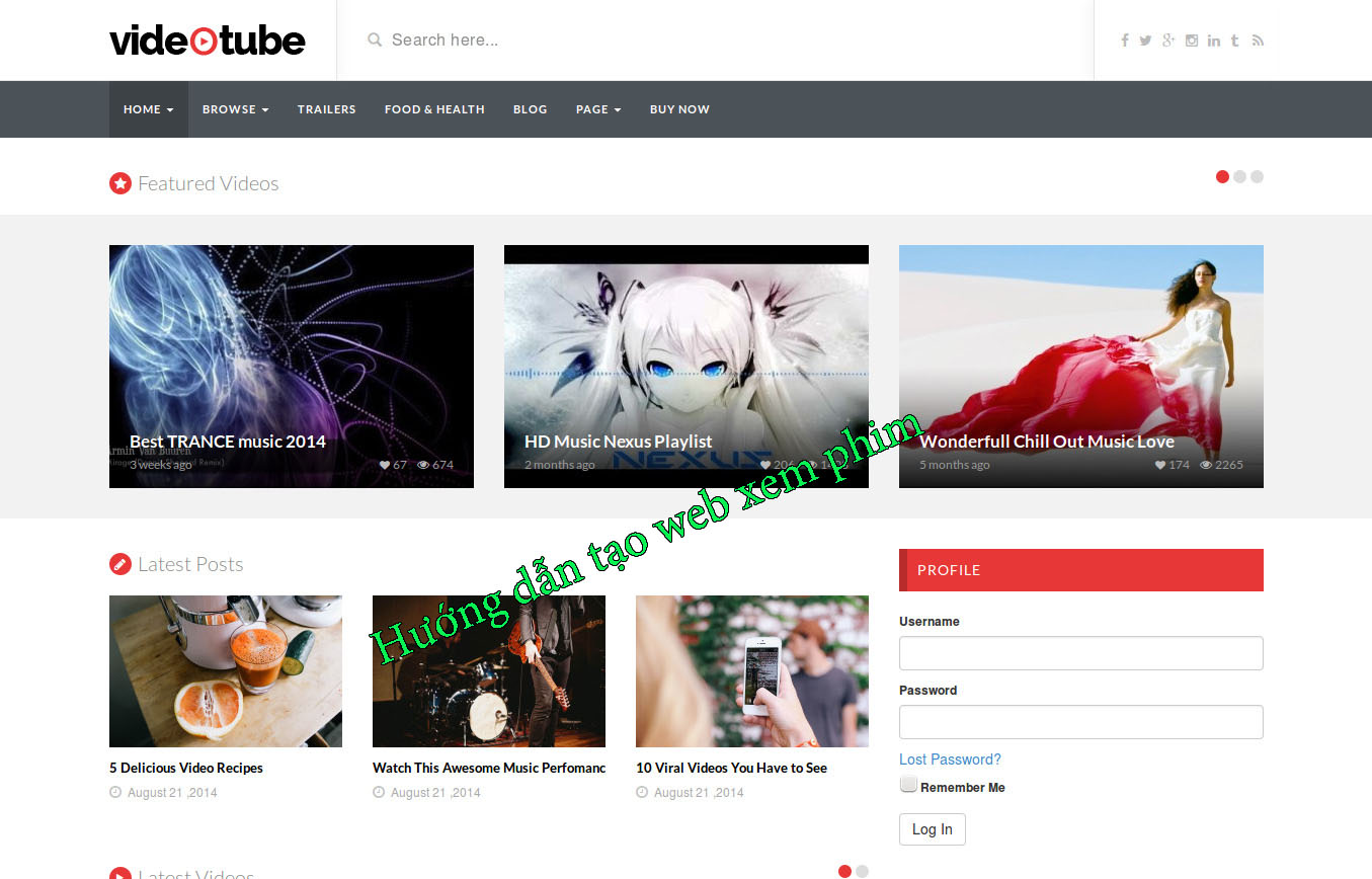 Hướng dẫn tạo web xem phim Hướng dẫn tạo web xem phim