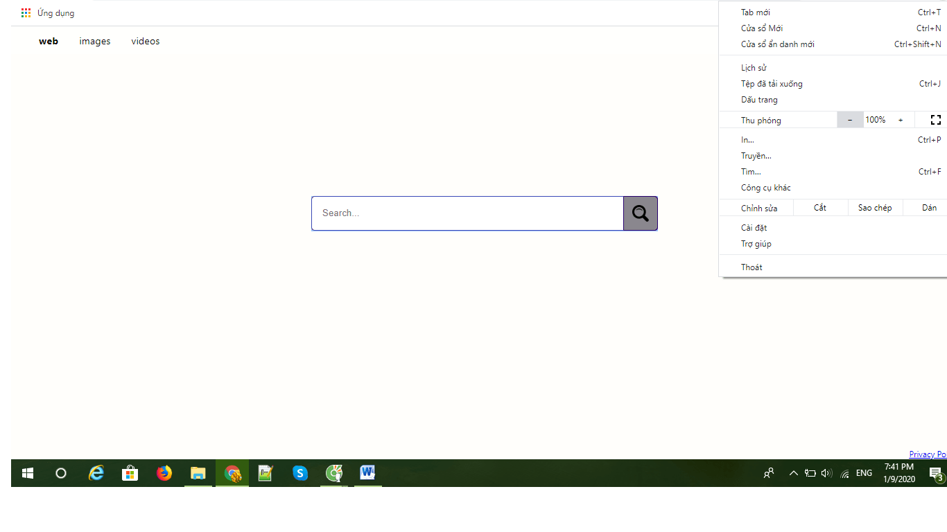 Cách làm cho màn hình web nhỏ lại