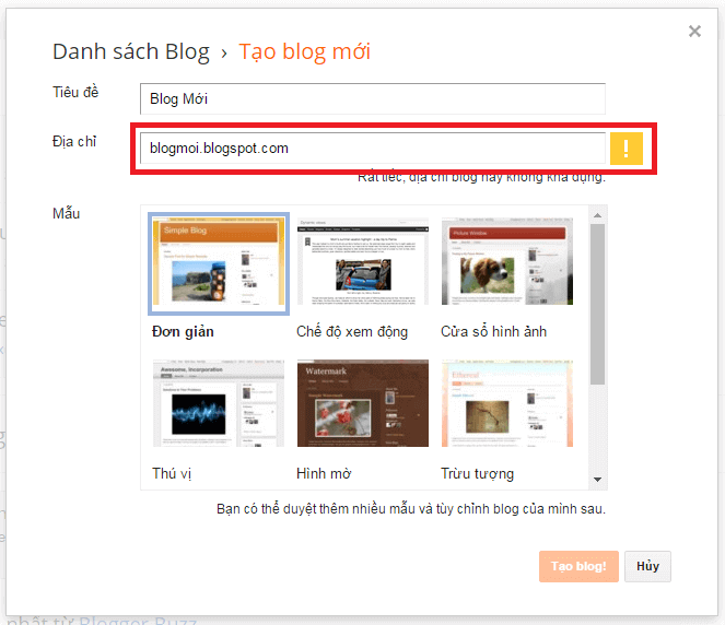 Cách làm 1 website cá nhân bằng blogger