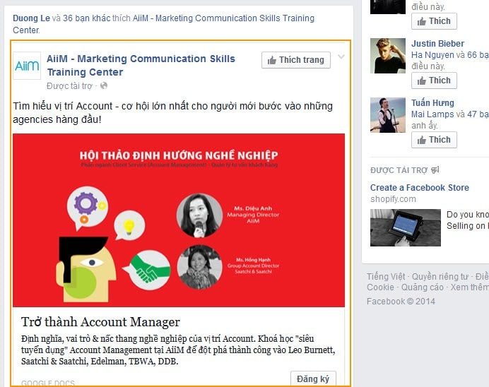 Cách làm quảng cáo trên web bằng facebook Cách làm quảng cáo trên web bằng facebook