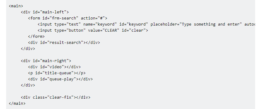 Hướng dẫn làm web nhạc bằng code html  - Vẽ giao diện