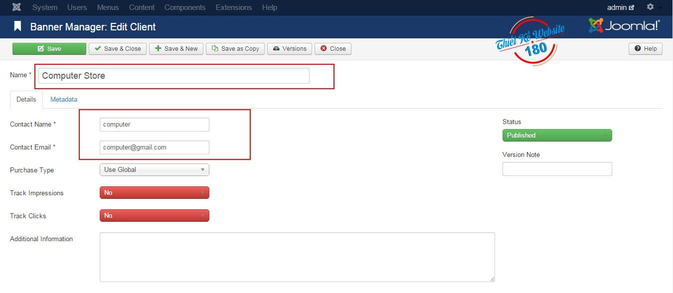 Dùng Banner trong joomla 3.0