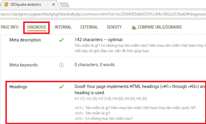 Tạo các thẻ heading