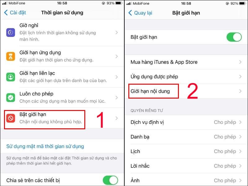 Cách bỏ chặn trang web trên điện thoại
