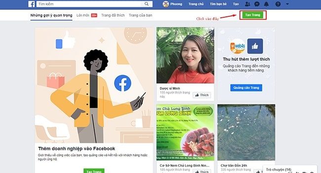 Cách lập trang web bán hàng trên Facebook