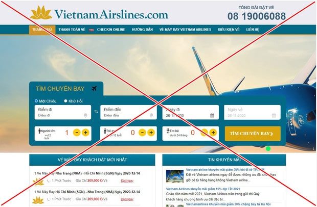 Tố cáo các trang web lừa đảo