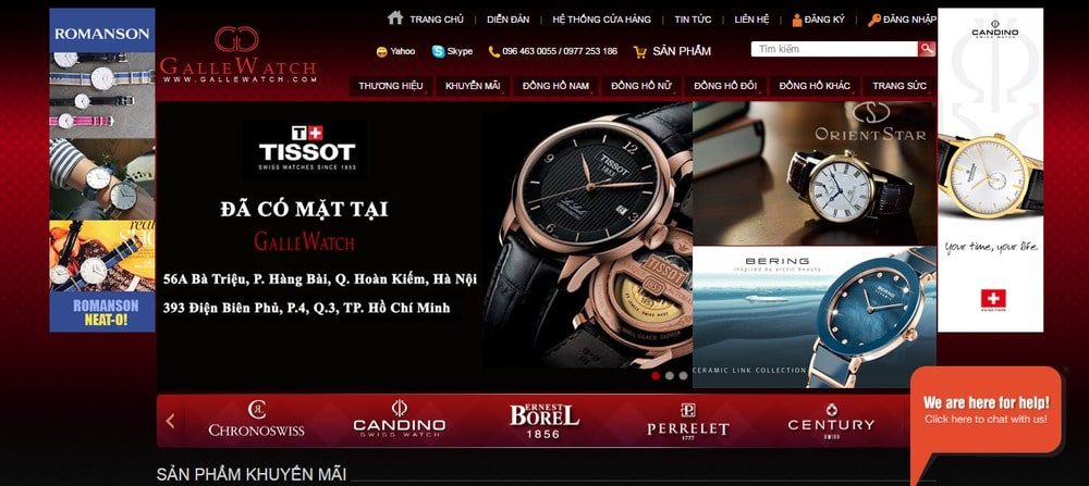 Trang web bán đồng hồ uy tín tại Việt Nam