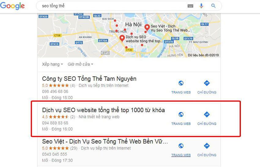 Xác minh doanh nghiệp trên Google Map