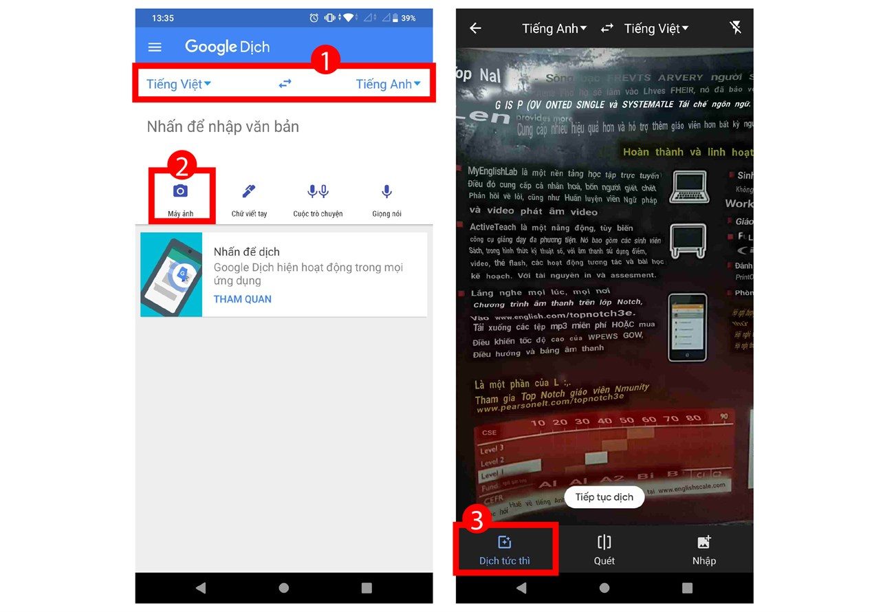 Cách sử dụng google dịch không cần mạng