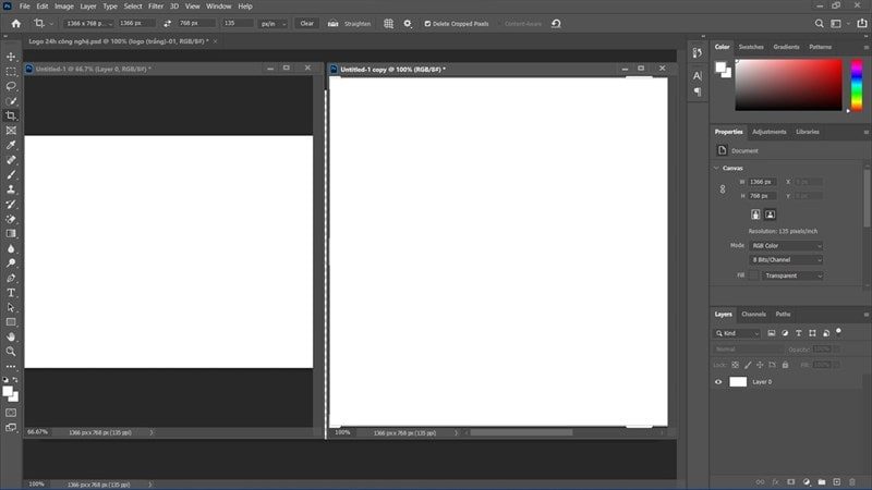 Cách sao chép Layer vào tệp mới trong Photoshop
