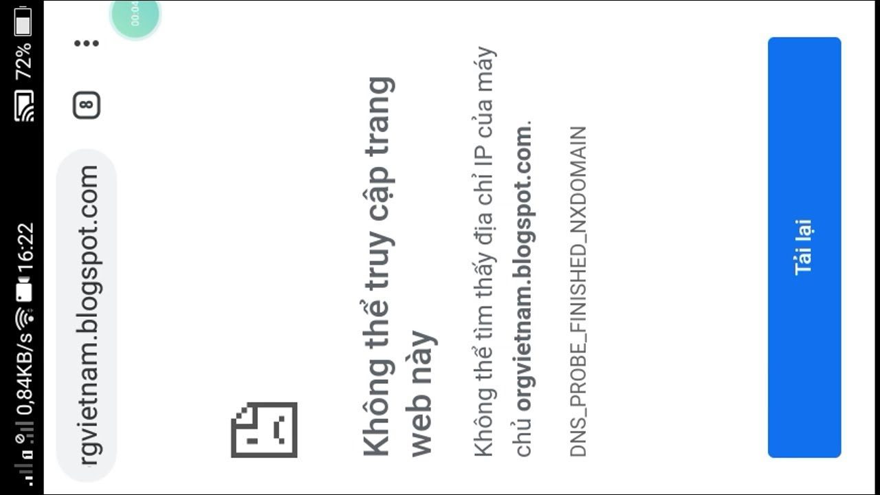 Nguyên nhân không truy cập được trang web trên Android