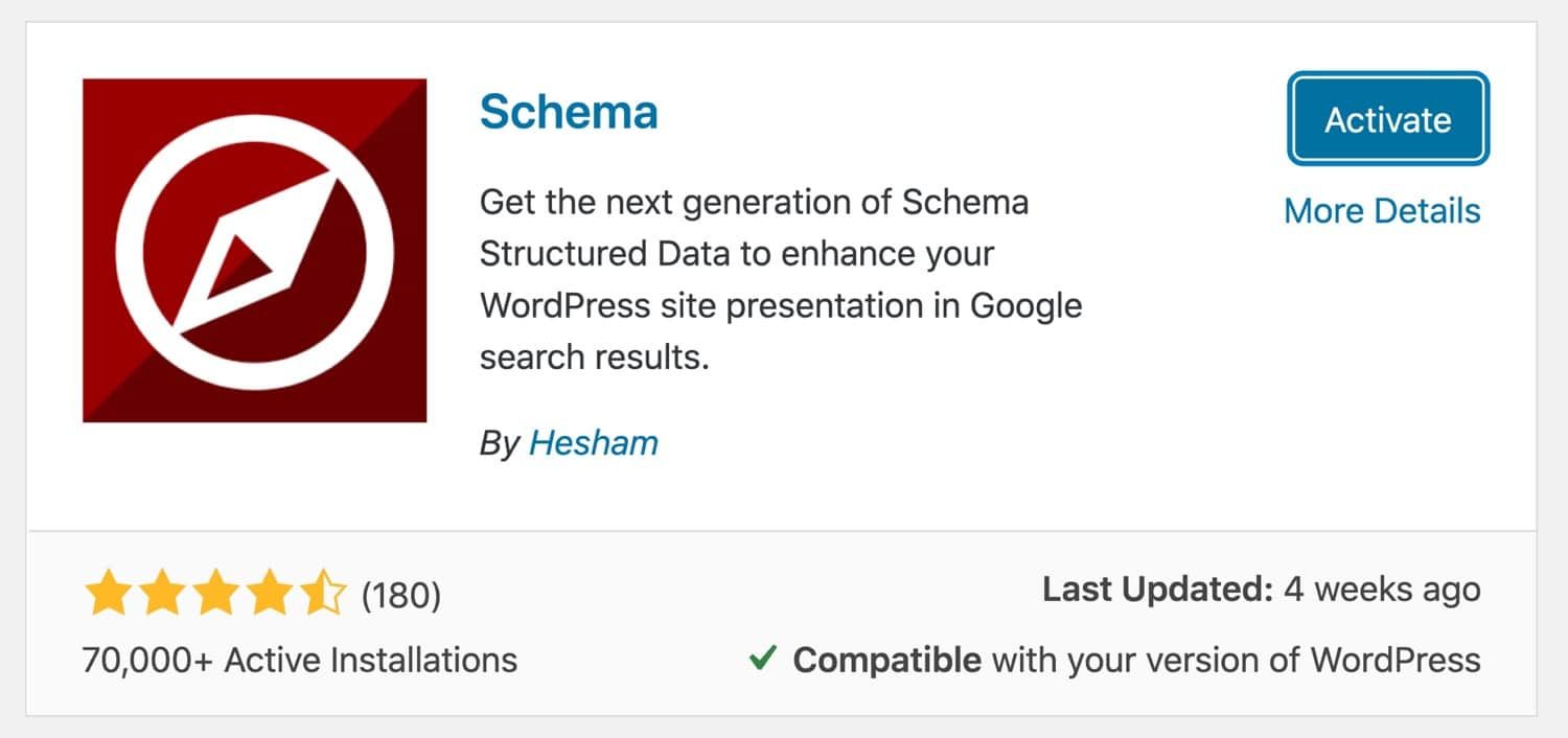 Plugin WordPress Schema