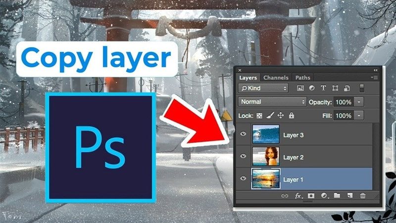 Sao chép layer từ một tệp PSD sang tệp PSD khác