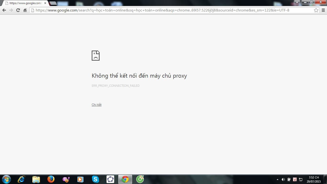 Tại sao không vào được trang web trên máy tính?
