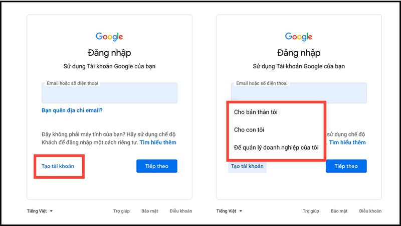 Tạo nhiều Gmail bằng 1 số điện thoại