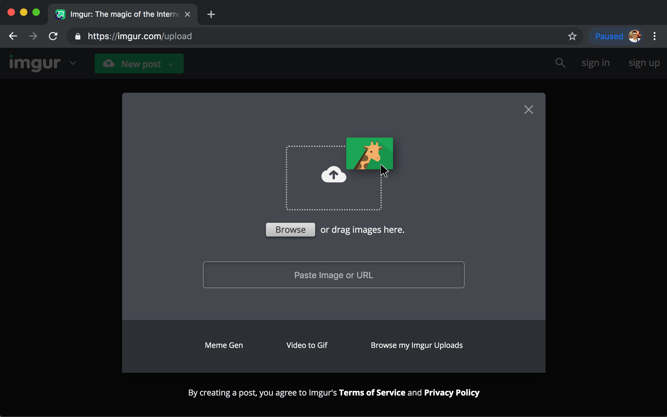 Chuyển ảnh sang link URL