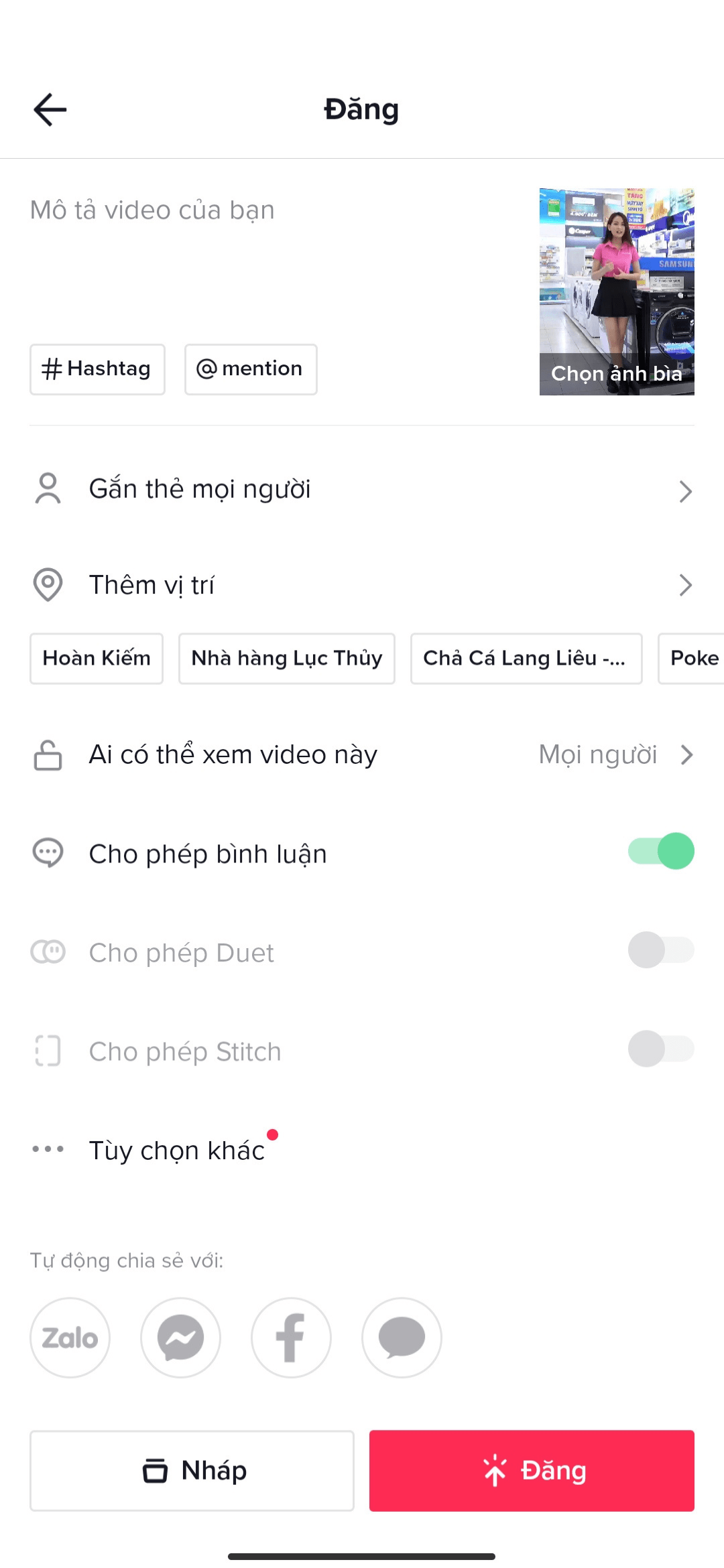 Cách đổi nhạc video đã đăng trên TikTok