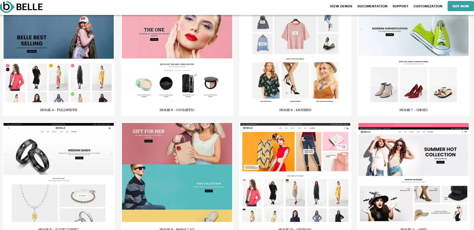 Mẫu website bán hàng quần áo