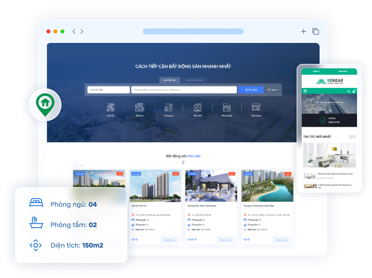 Cách lựa chọn giao diện website bất động sản như mong muốn