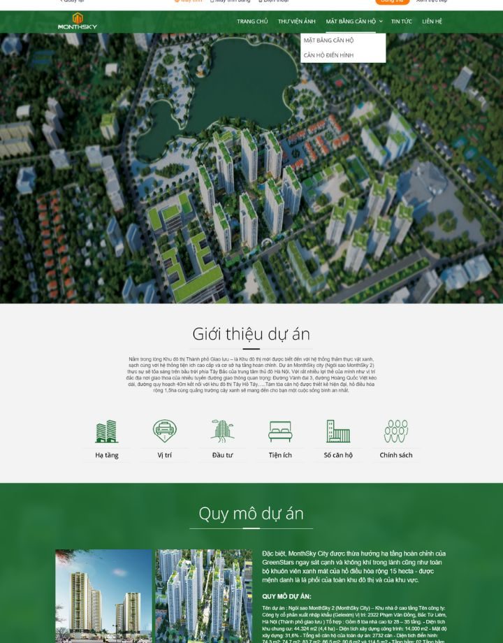 Mẫu website bất động sản Rentex