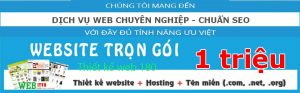 Thiết kế web 1 triệu tại đơn vị 180