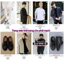 Trang web bán hàng tại Hàn Quốc theo thời trang nam