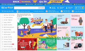 những trang web bán hàng hiệu quả tiki